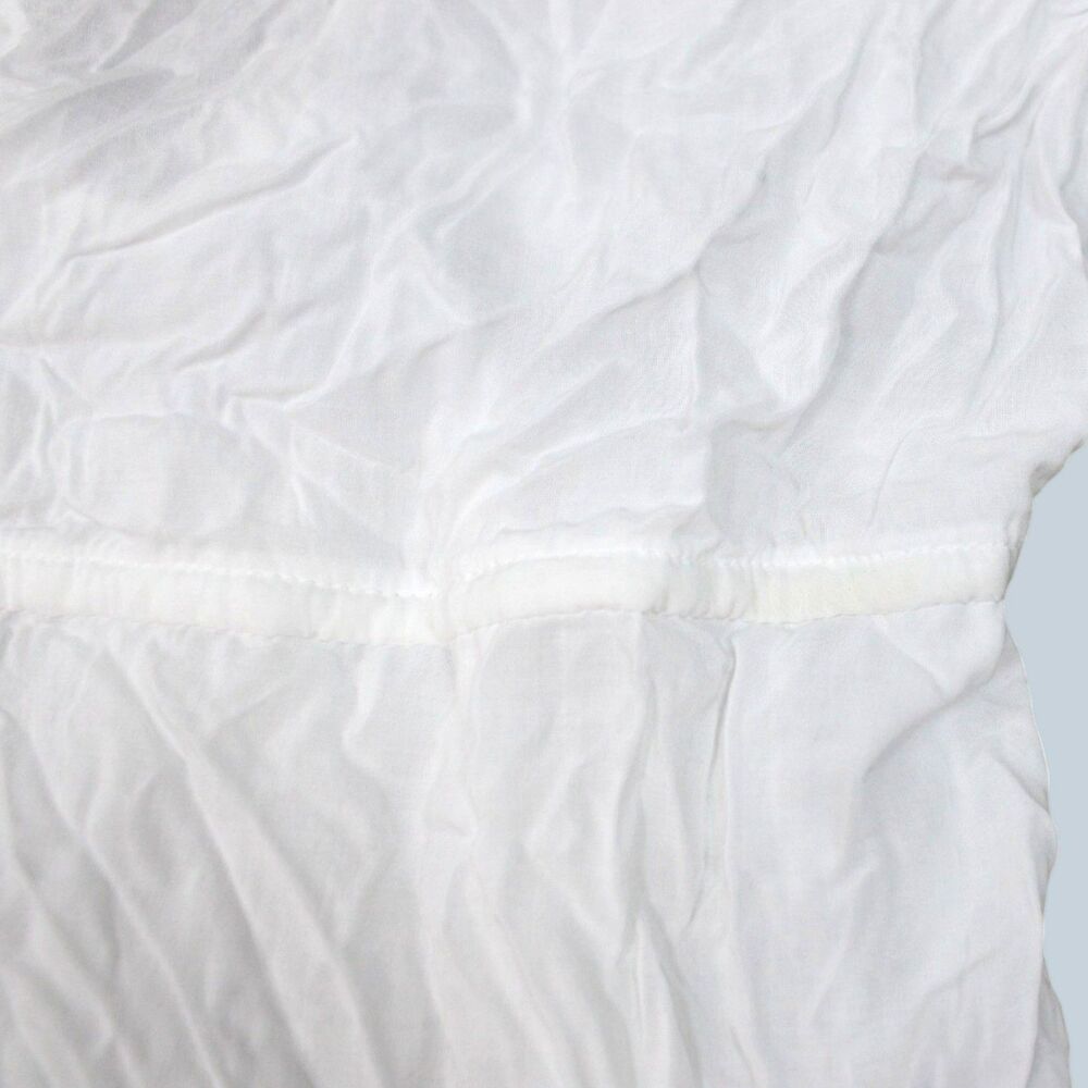 Elan NWT White Crinkle Beach Cover Up Tunic Dress Boho Resort Swim Cover Size S - Picture 7 of 8